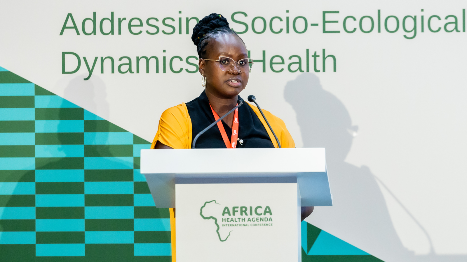 PATH’s Melissa Wanda presents during the Accelerating RMNCH Interventions and Innovations to Improve Women’s Lives session. Photo: AHAIC.